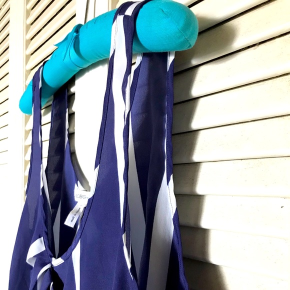 BCBGeneration striped  Polyester split-back tank L - Picture 4 of 10